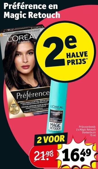 Kruidvat Préférence en magic retouch aanbieding
