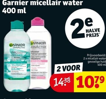 Kruidvat Garnier micellair water 400 ml aanbieding