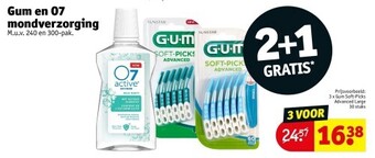 Kruidvat Gum en o7 mondverzorging aanbieding