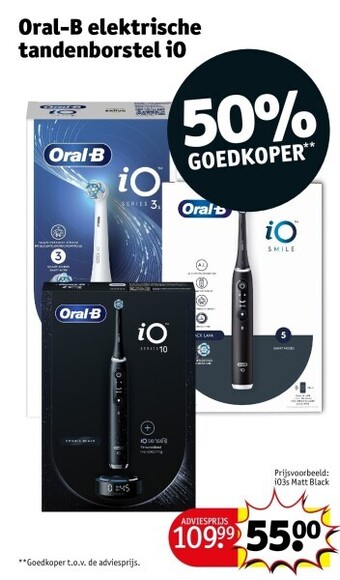 Kruidvat Oral-b elektrische tandenborstel io aanbieding