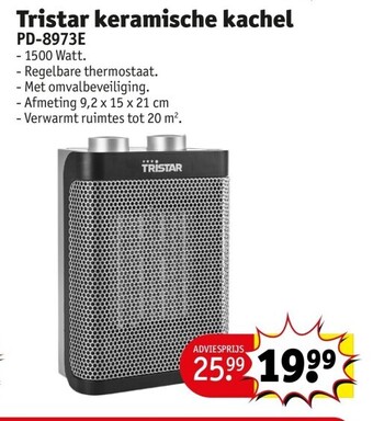 Kruidvat Tristar keramische kachel aanbieding