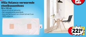 Kruidvat Villa volance verwarmde stoelkussenhoes aanbieding