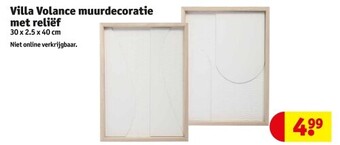 Kruidvat Villa volance muurdecoratie met reliëf aanbieding