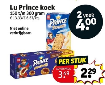 Kruidvat Lu prince koek aanbieding