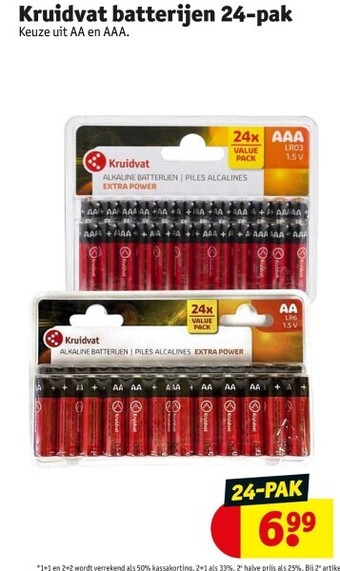 Kruidvat Kruidvat batterijen 24-pak aanbieding