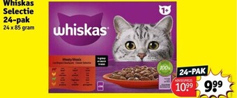 Kruidvat Whiskas selectie 24-pak aanbieding