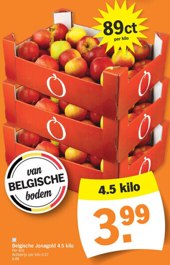 Albert Heijn Belgische jonagold 4.5 kilo aanbieding