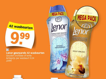 Albert Heijn Lenor geurparels 42 wasbeurten aanbieding