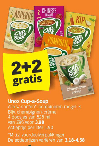 Albert Heijn Unox cup-a-soup aanbieding