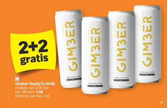 Albert Heijn Gimber ready.to.drink aanbieding