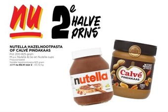 Jumbo Nutella hazelnootpasta of calvé pindakaas aanbieding