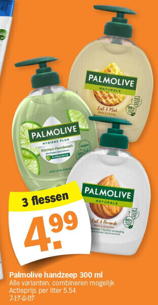 Albert Heijn Palmolive handzeep 300 ml aanbieding