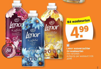 Albert Heijn Lenor wasverzachter 84 wasbeurten aanbieding