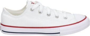 Bol.com Converse meisjes sneakers chuck taylor kids - wit - maat 33 aanbieding
