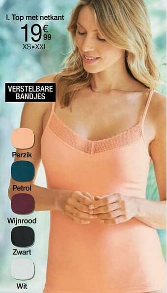 Damart Top met netkant aanbieding