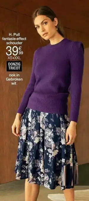Damart Pull fantasie-effect schouder aanbieding