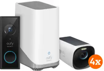 Eufycam 3 4-pack + video doorbell battery