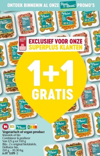 Delhaize Vegetarisch of vegan product aanbieding