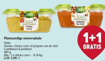 Delhaize Plantaardige smeersalade aanbieding