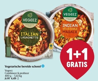 Delhaize Vegetarische bereide schotel aanbieding