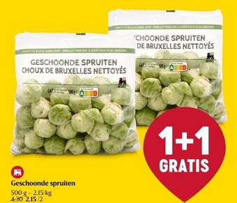 Delhaize Geschoonde spruiten aanbieding