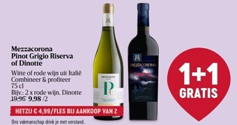 Delhaize Mezzacorona pinot grigio riserva of dinotte aanbieding