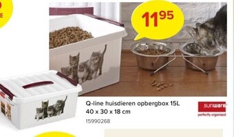 Q-line huisdieren opbergbox 15l 40 x 30 x 18 cm