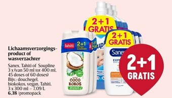 Delhaize Lichaamsverzorgingsproduct of wasverzachter aanbieding