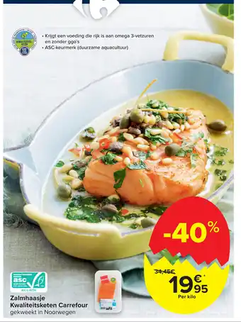 Carrefour Carrefour Zalmhaasje Kwaliteitsketen aanbieding