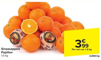 Carrefour Sinaasappels Papillon 1,5 kg aanbieding