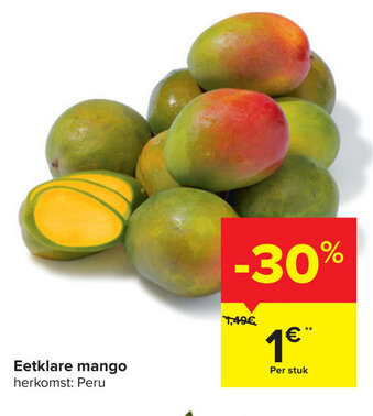 Carrefour Eetklare mango aanbieding