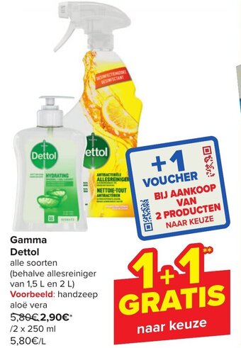 Carrefour Dettol Gamma aanbieding