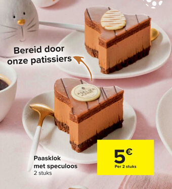 Carrefour Paasklok met speculoos aanbieding