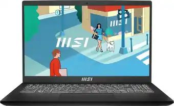 Bol.com Msi modern 15 b12m-414nl - laptop - 15.6 inch aanbieding