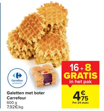 Carrefour Galetten met boter Carrefour aanbieding