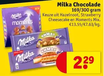 Kruidvat Milka Chocolade 169/300 gram aanbieding
