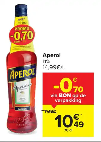 Carrefour Aperol 11% aanbieding