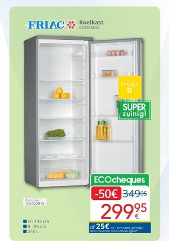 Eldi Koelkast aanbieding