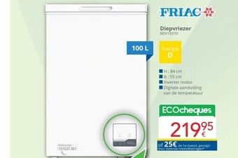 Eldi Diepvriezer aanbieding