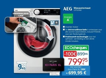 Eldi Wasautomaat aanbieding