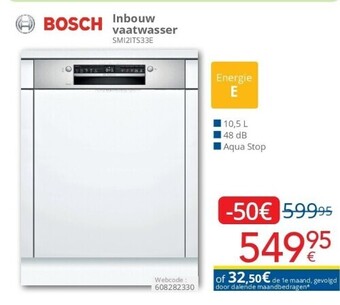 Eldi Inbouw vaatwasser aanbieding