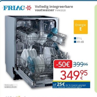 Eldi Volledig integreerbare vaatwasser aanbieding