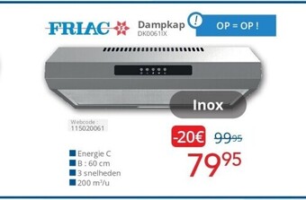 Eldi Dampkap aanbieding