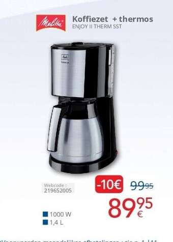 Eldi Koffiezet + thermos aanbieding