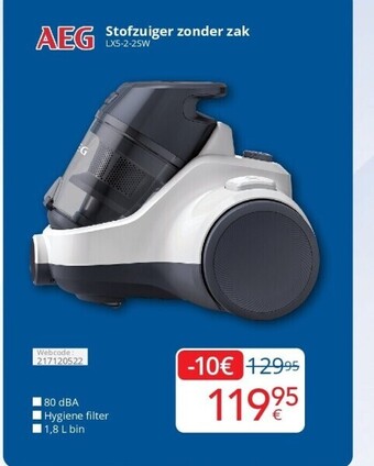Eldi Stofzuiger zonder zak aanbieding
