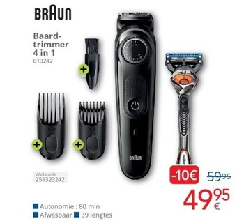 Eldi Baardtrimmer 4 in 1 aanbieding