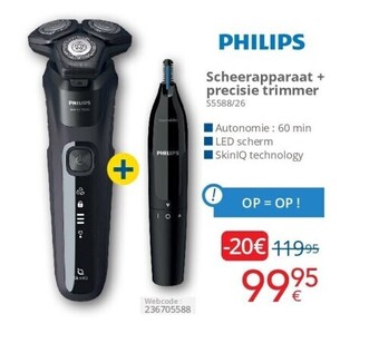 Eldi Scheerapparaat + precisie trimmer aanbieding
