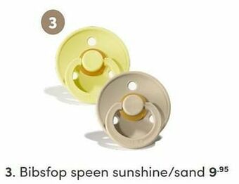 Bibsfop speen sunshine-sand