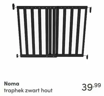 Baby & Tiener Noma traphek zwart hout aanbieding