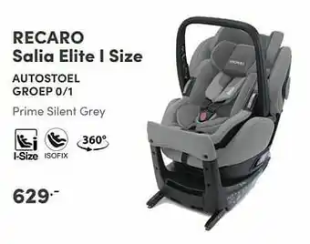 Recaro salia elite i size autostoel groep 0-1